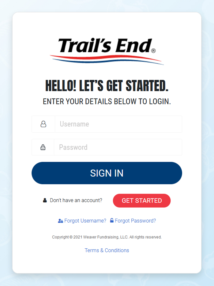 Trails End website login