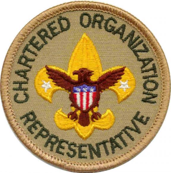 Chartered organization representative patch